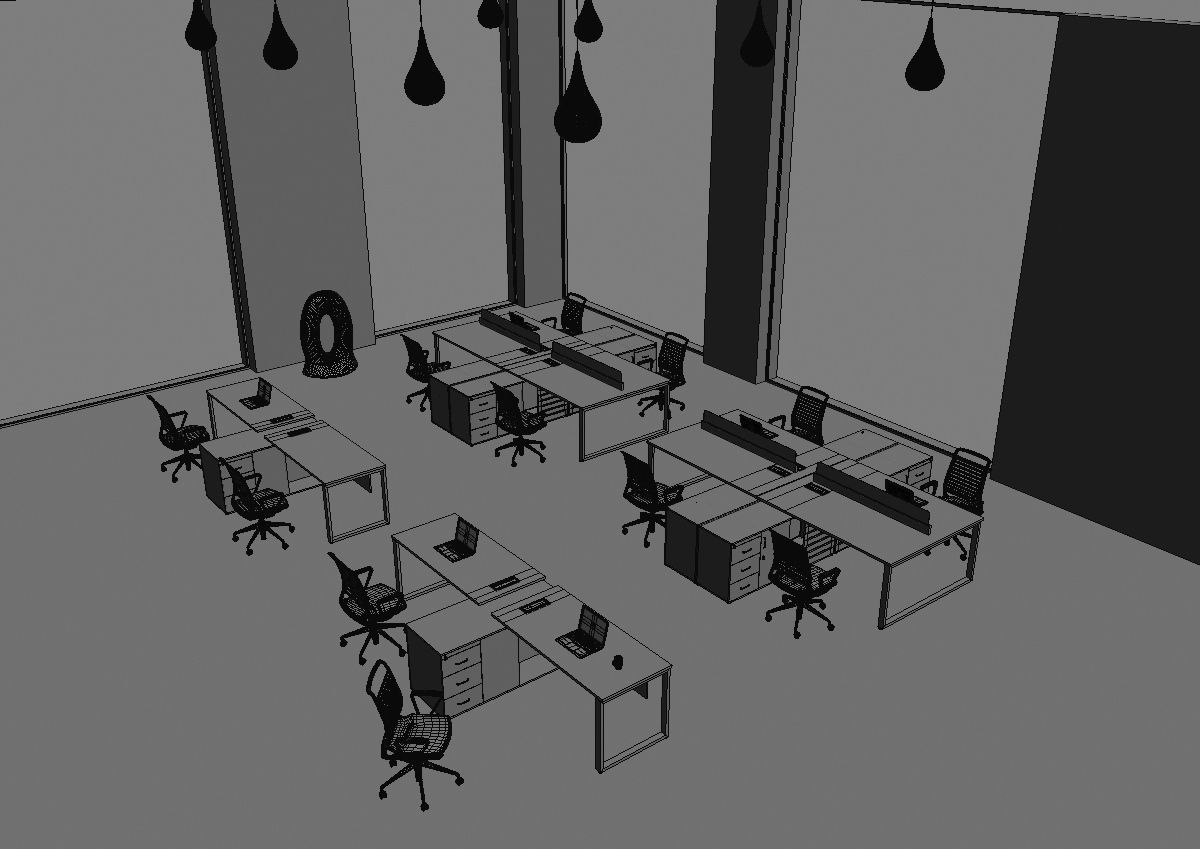 office workstation ws455 a06 3D model_33