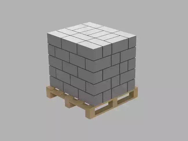 Block Building Pallet Diorama 1-43 scale 3d print model  3D print model