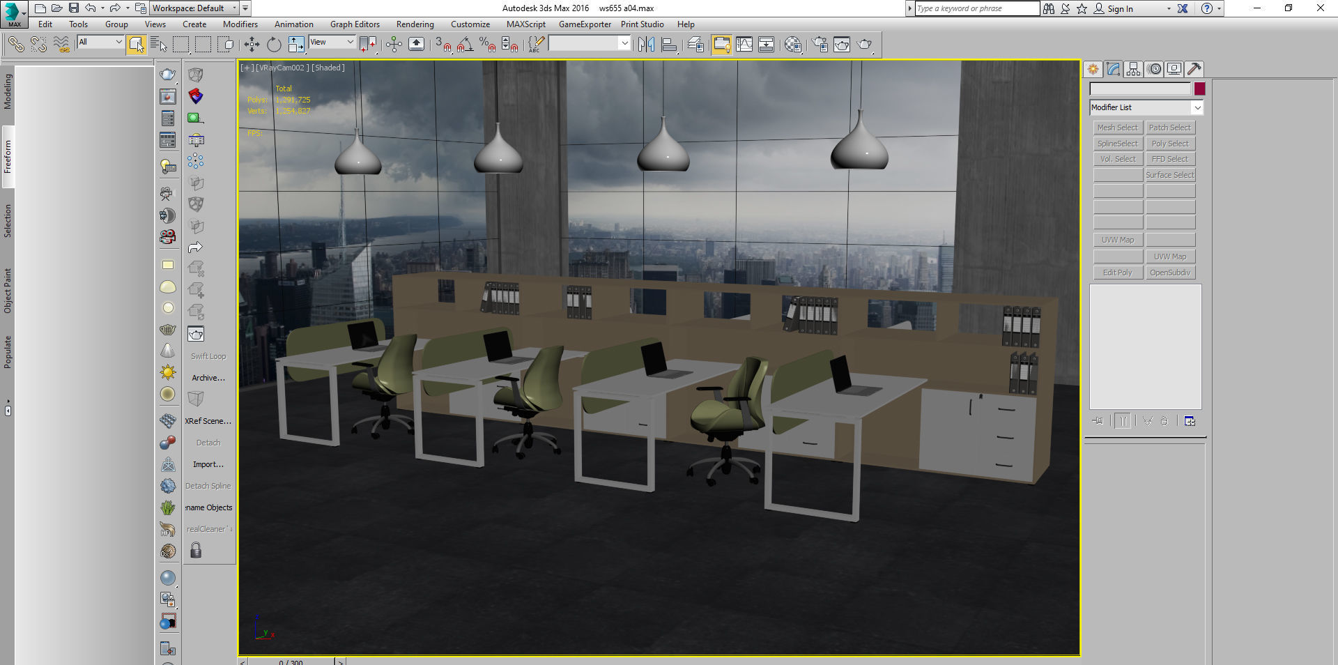 office workstation ws655 a04 3D model_42