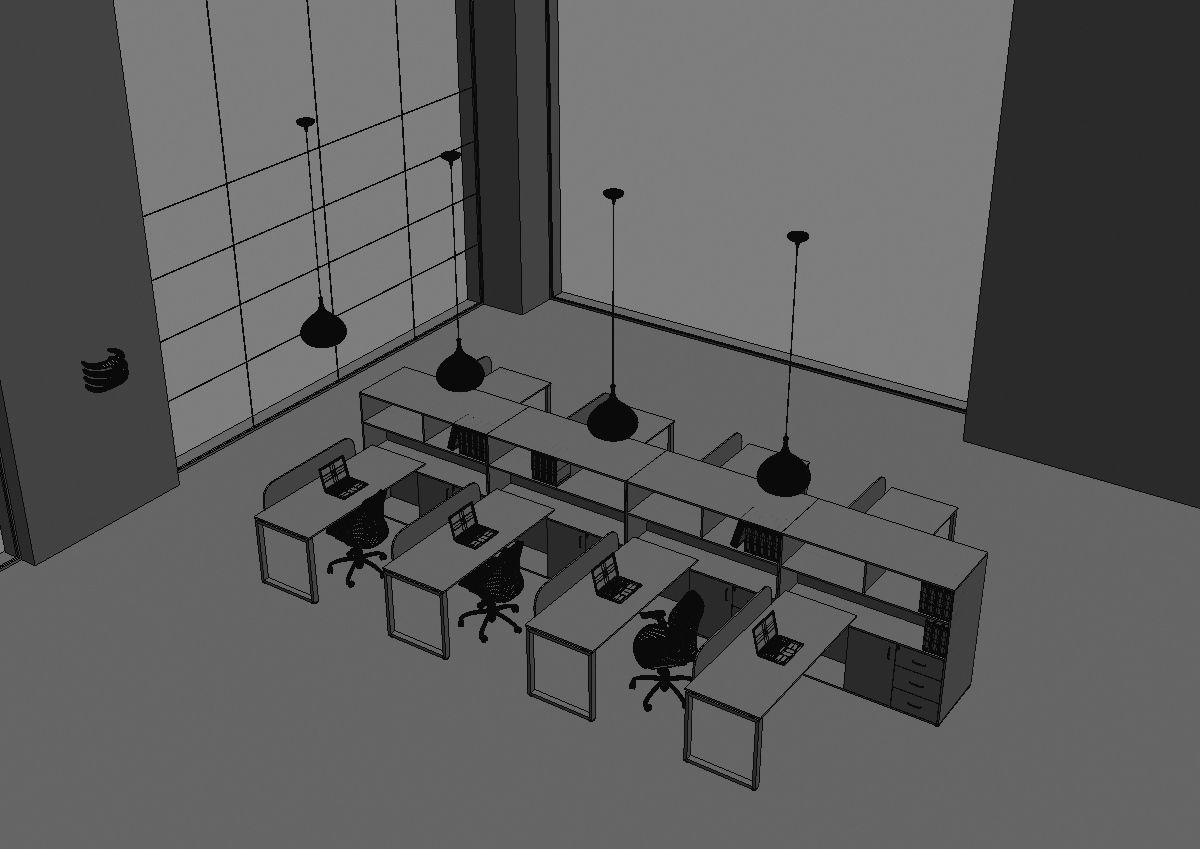 office workstation ws655 a04 3D model_27