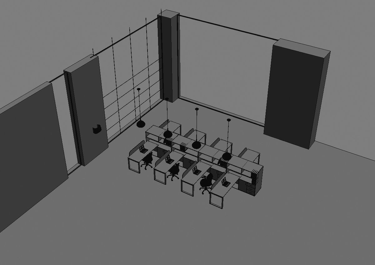 office workstation ws655 a04 3D model_18