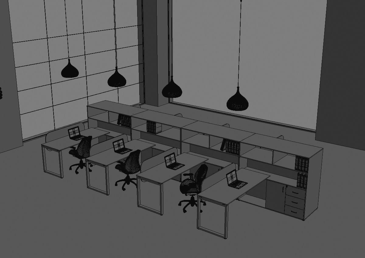 office workstation ws655 a04 3D model_35