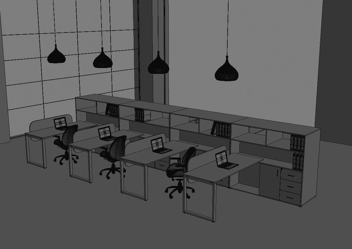 office workstation ws655 a04 3D model_38