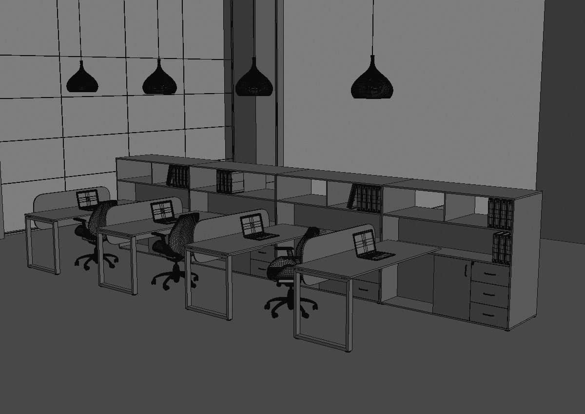 office workstation ws655 a04 3D model_40