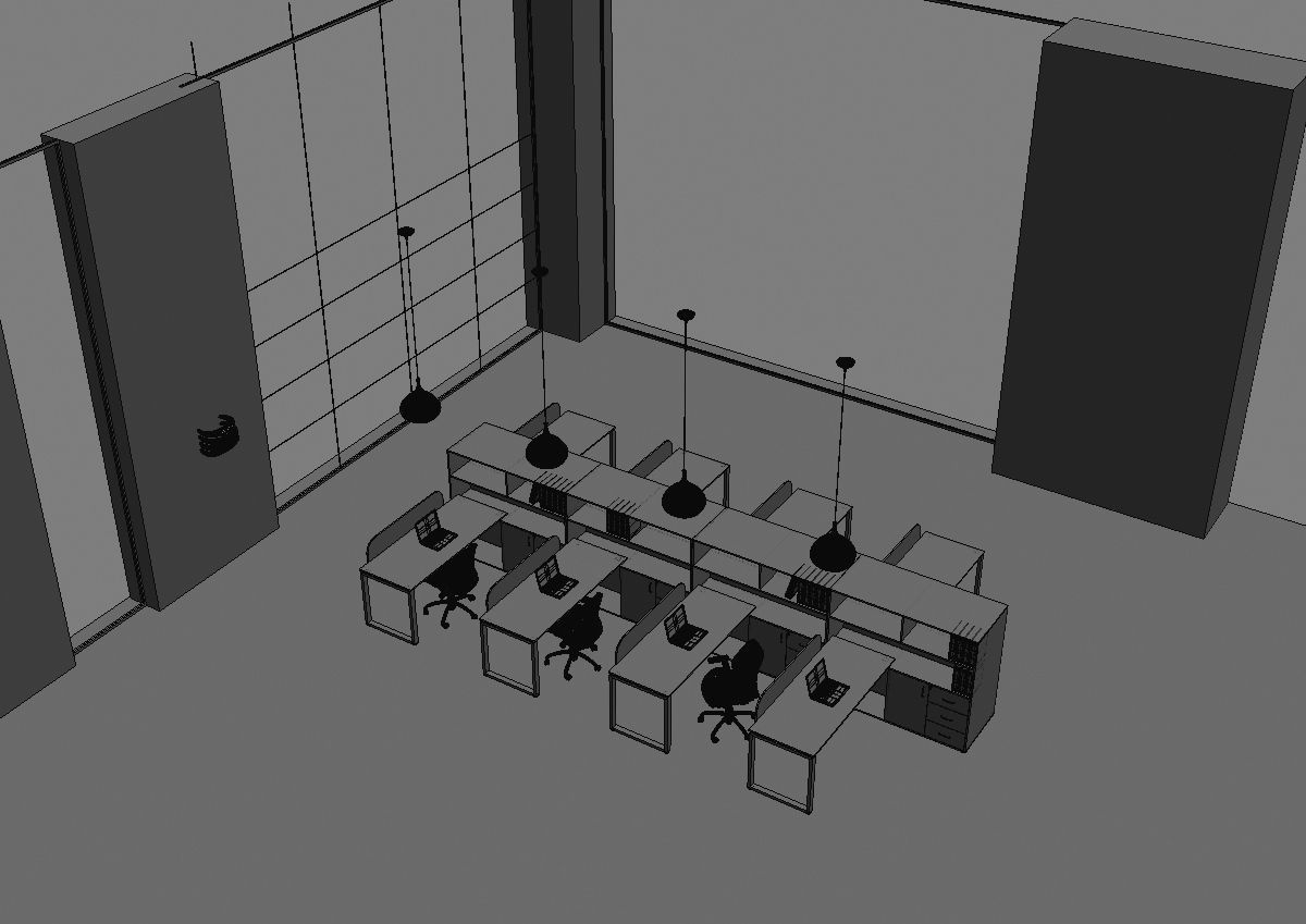 office workstation ws655 a04 3D model_22