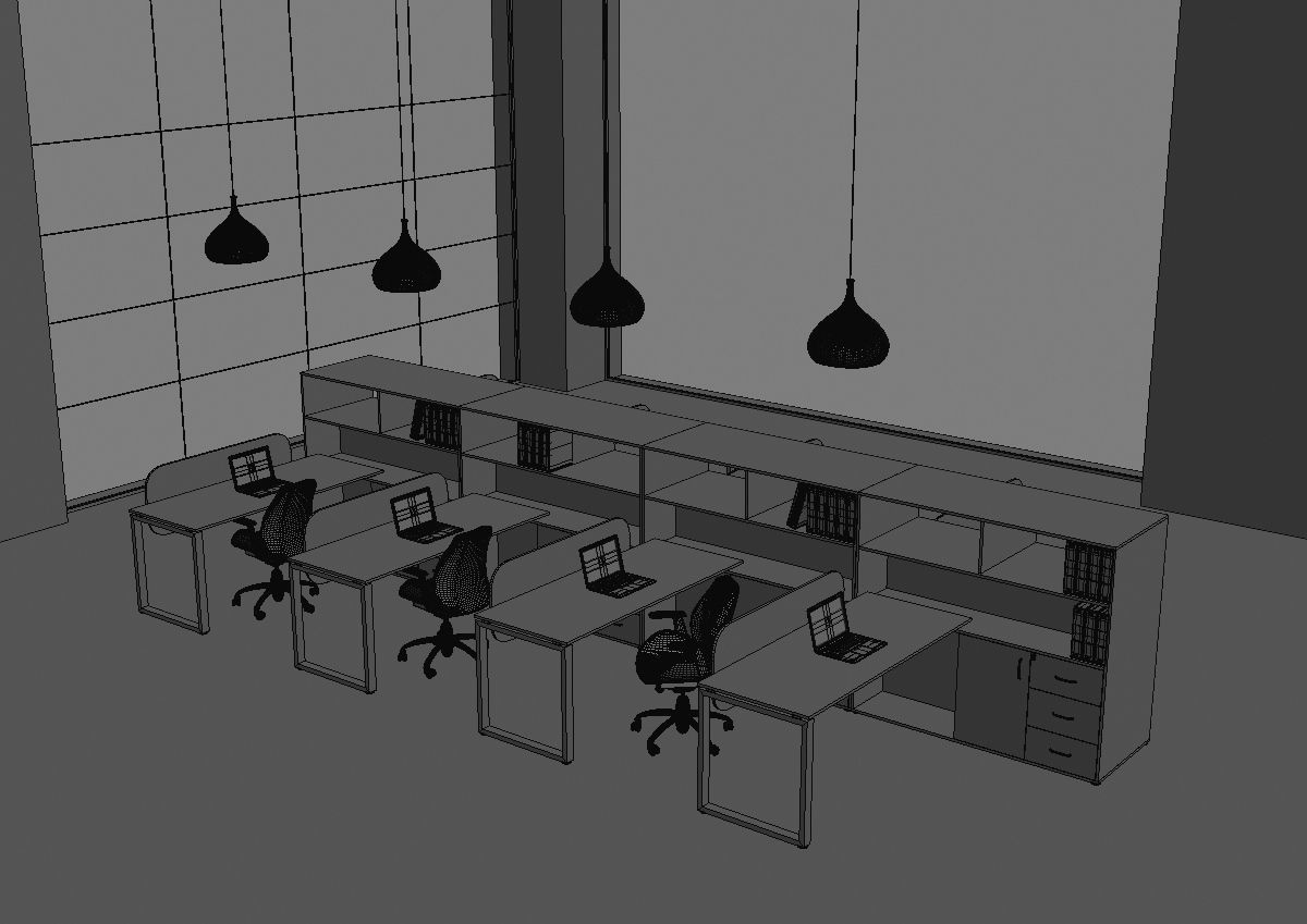 office workstation ws655 a04 3D model_36