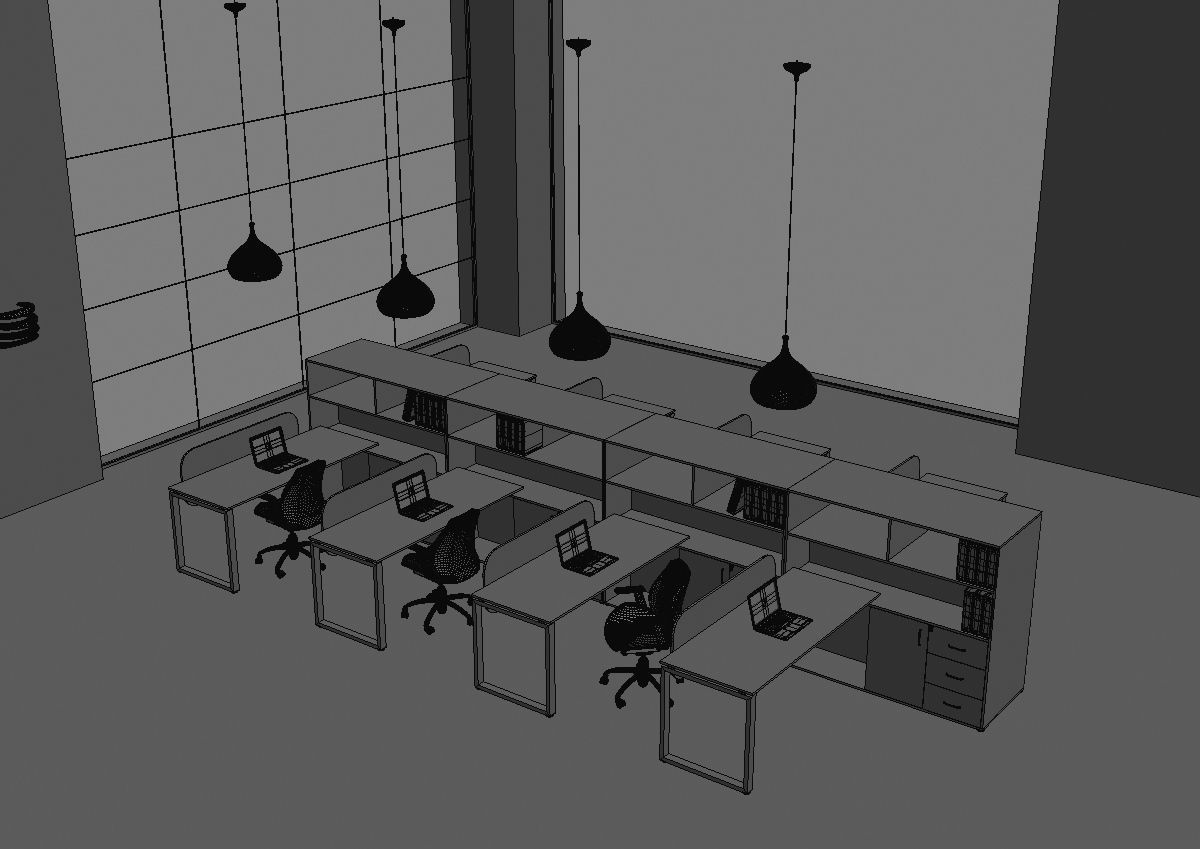 office workstation ws655 a04 3D model_33