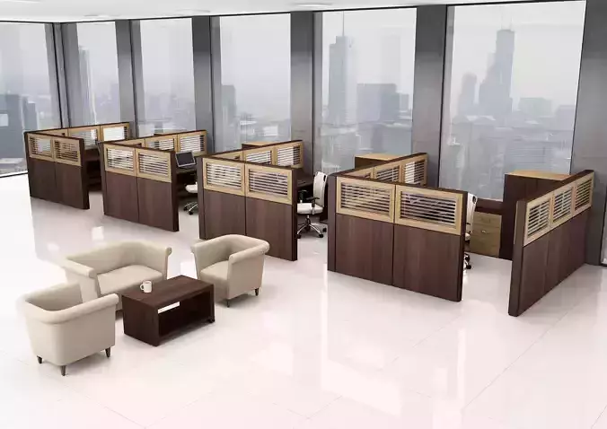office workstation ws855 a07 3D model