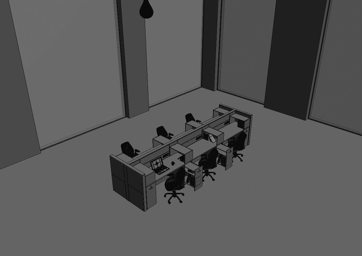 office workstation ws855 a07 3D model_23