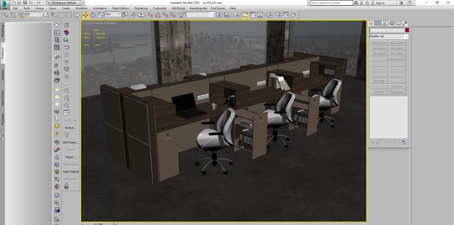 office workstation ws855 a07 3D model_42