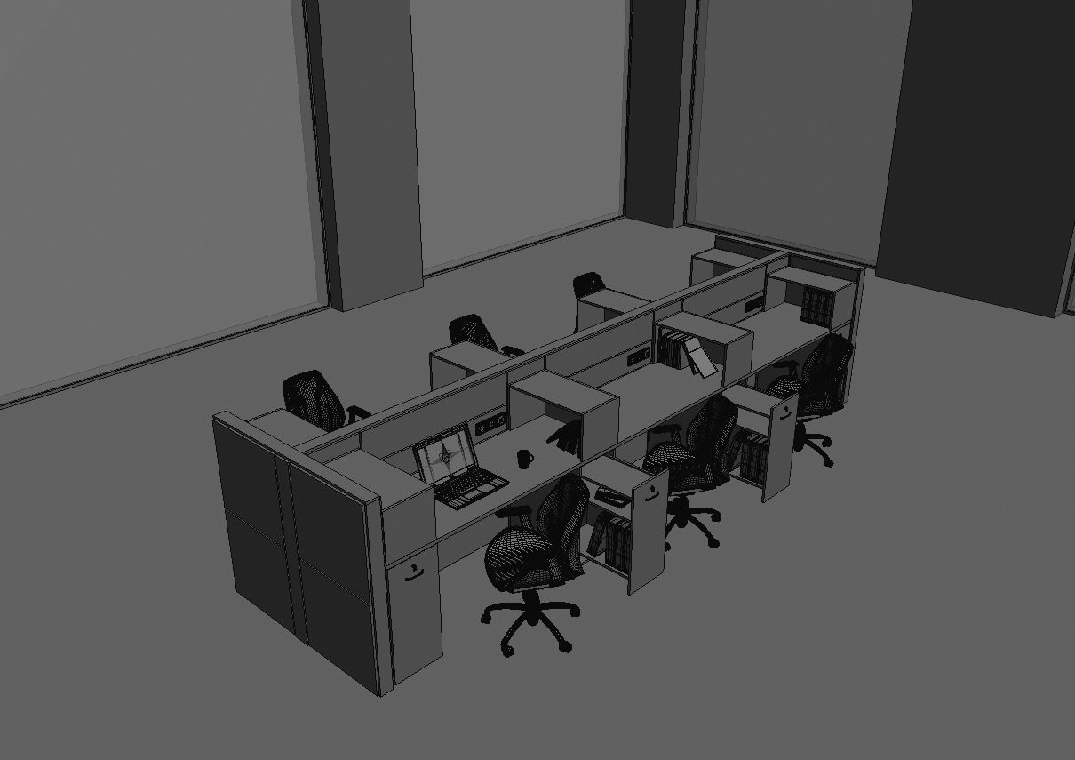 office workstation ws855 a07 3D model_33