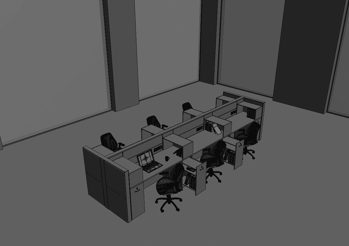office workstation ws855 a07 3D model_29