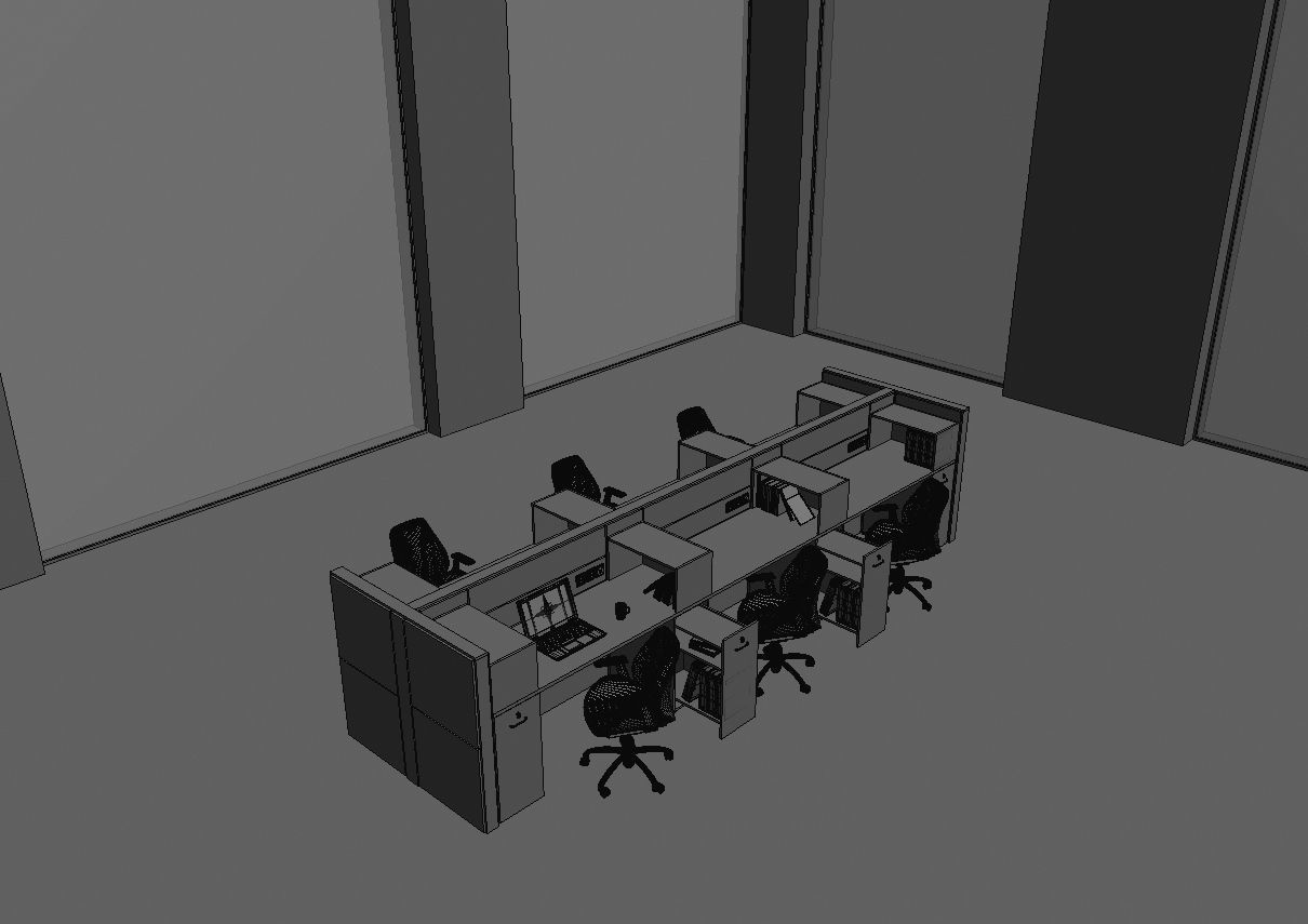 office workstation ws855 a07 3D model_27