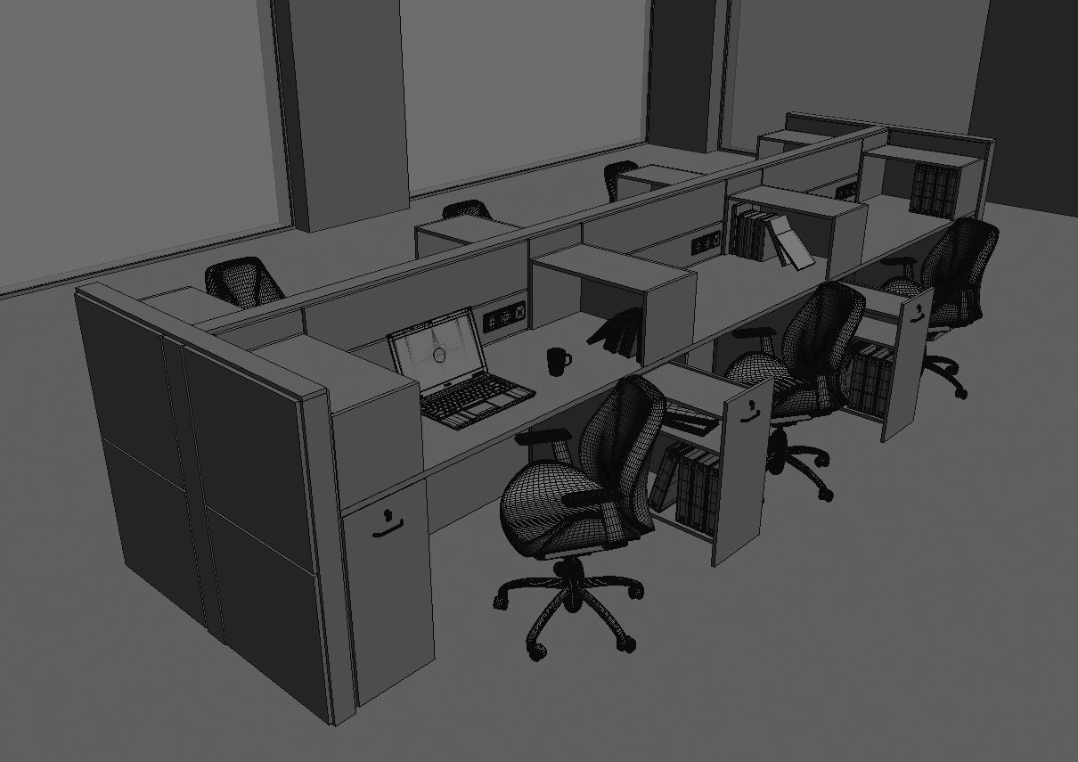 office workstation ws855 a07 3D model_40