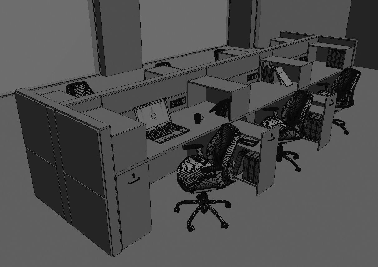 office workstation ws855 a07 3D model_41