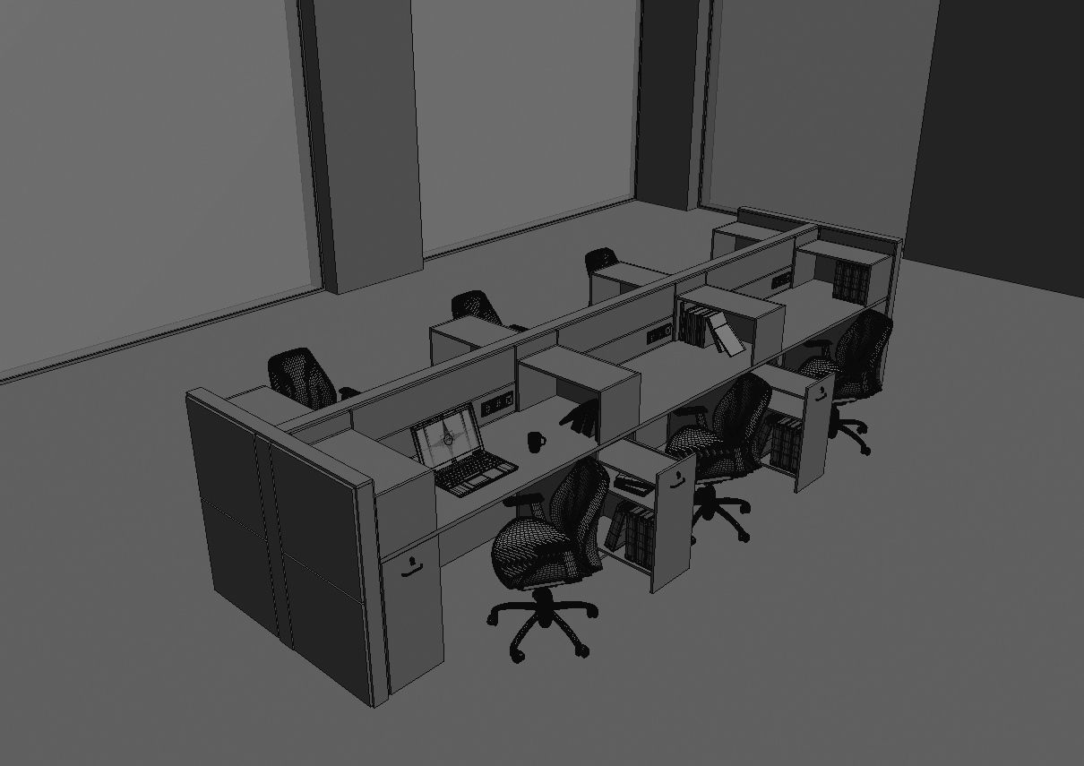 office workstation ws855 a07 3D model_35
