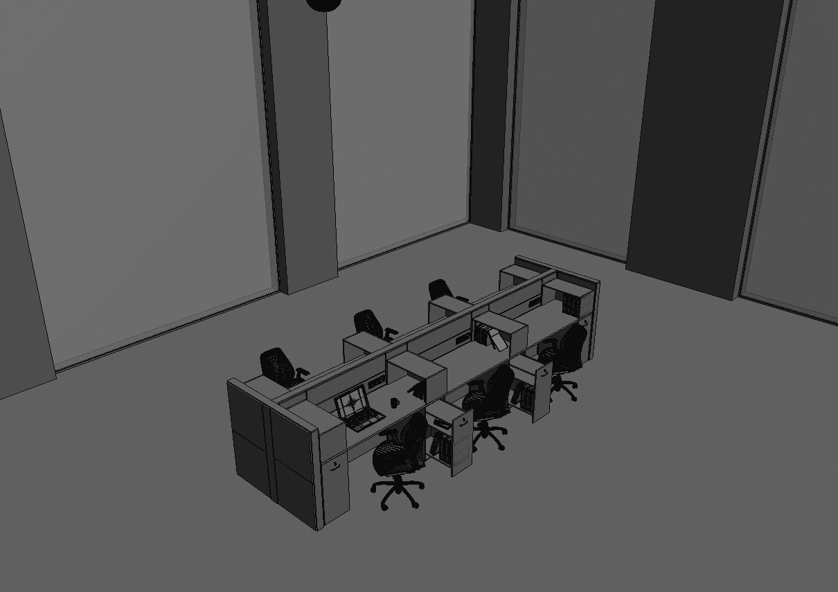 office workstation ws855 a07 3D model_24