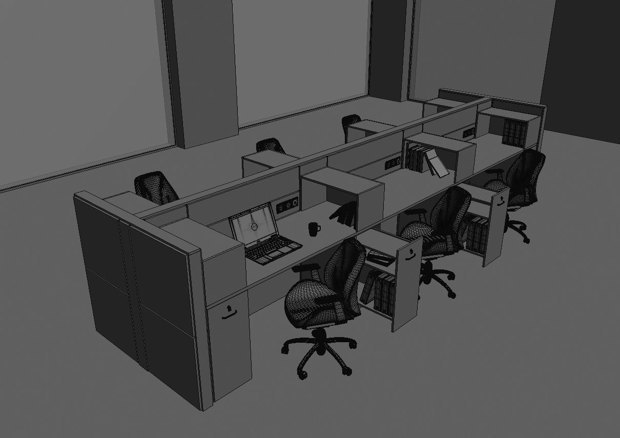 office workstation ws855 a07 3D model_38