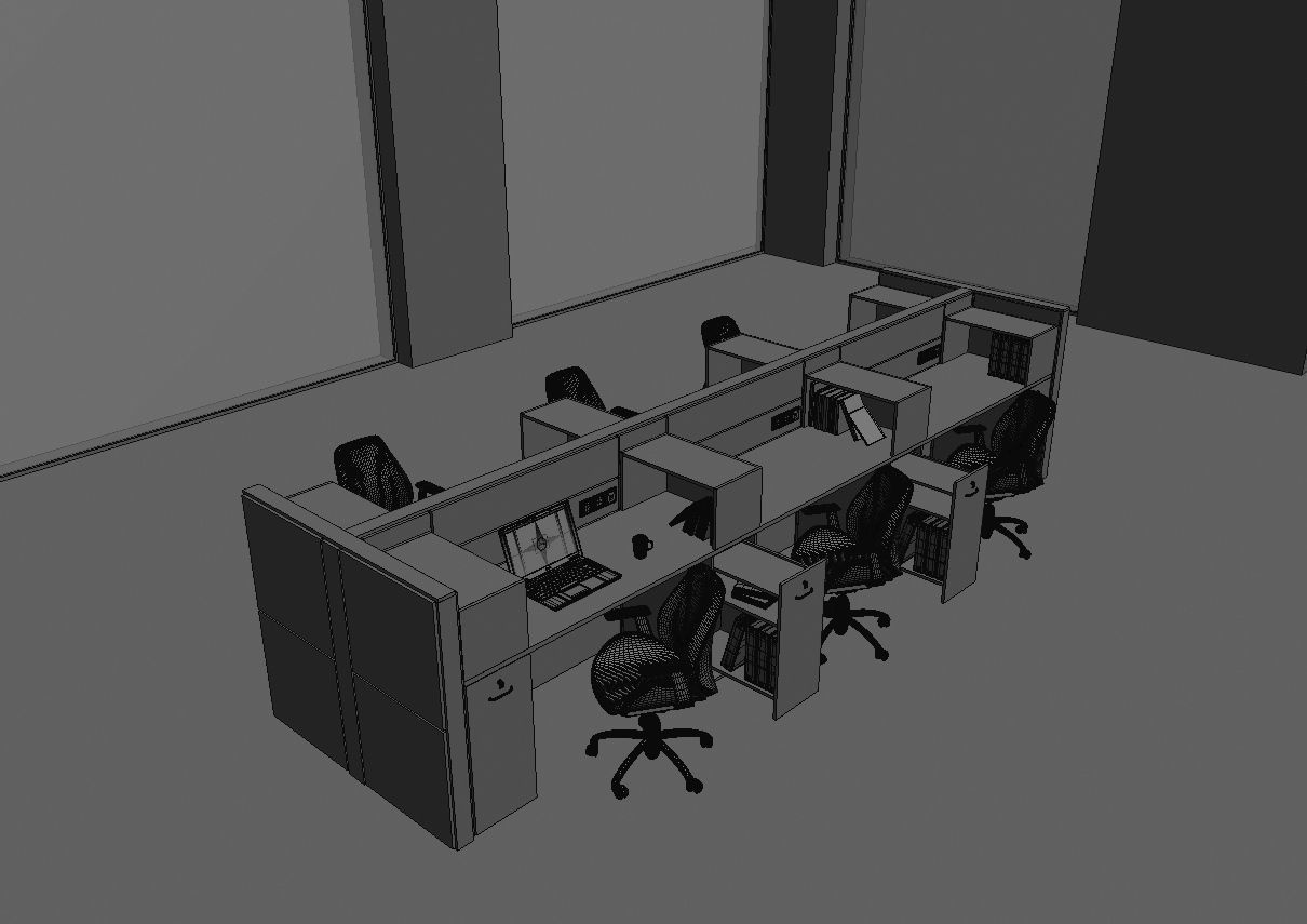 office workstation ws855 a07 3D model_34