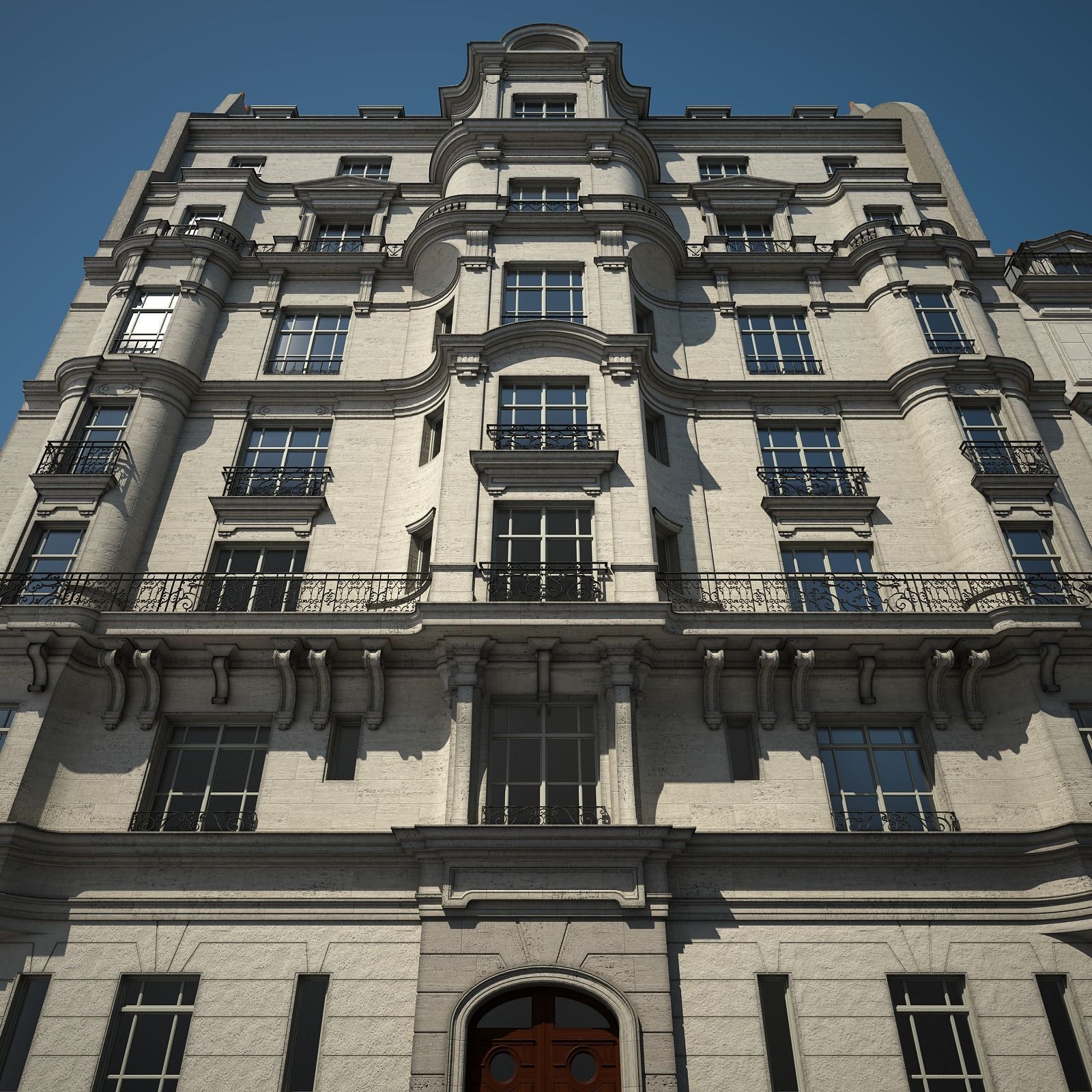 Boulevard city street in paris 3D model_40