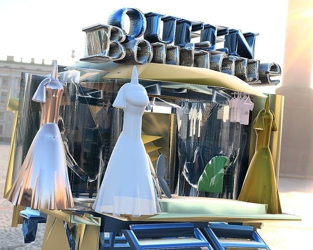 Mobile boutique 3D print model