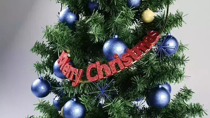 3D model of a Christmas tree