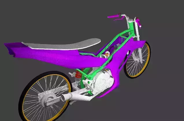 motorcycle motorbike 3D model
