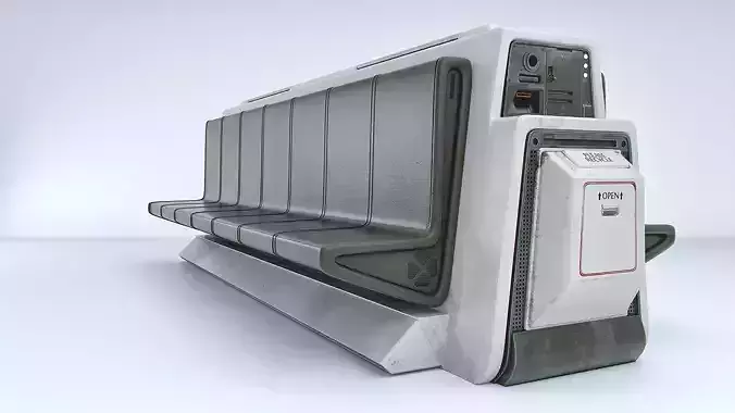 Sci-Fi Seat 3D model