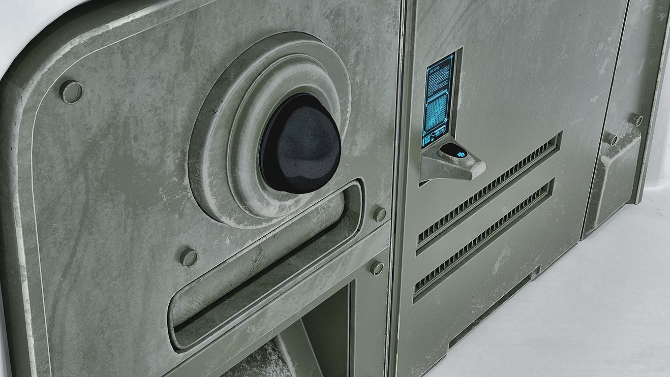 Sci-Fi Seat 3D model_4