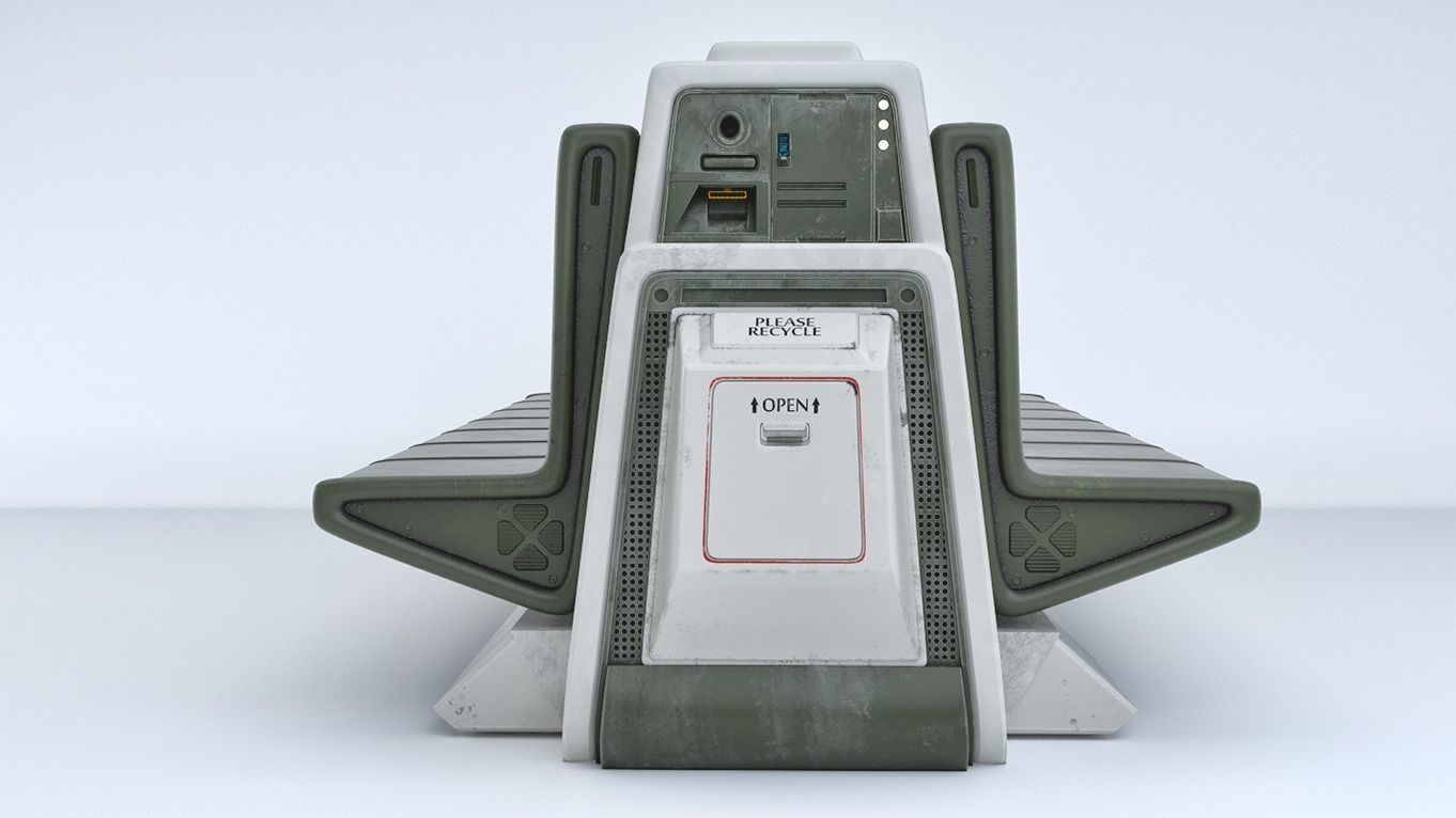 Sci-Fi Seat 3D model_2
