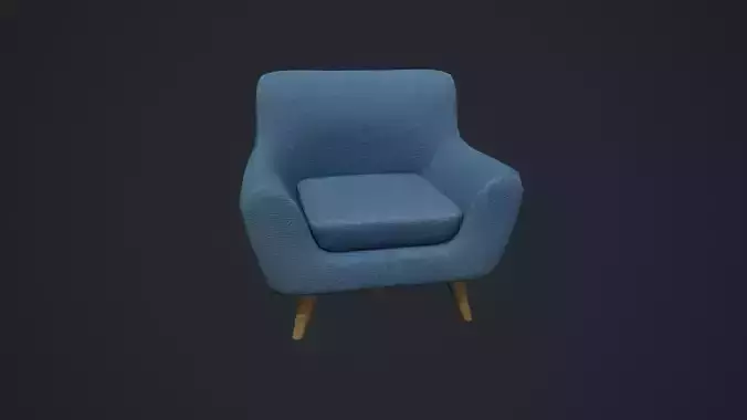 Blue Arm Chair