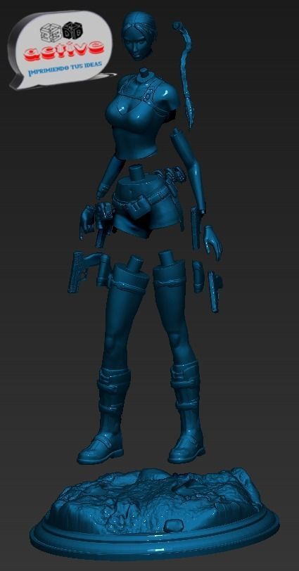 Lara Croft - Tomb Raider 3D print model_9
