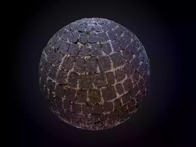 Cobblestone Ground Terrain Seamless PBR Texture Texture