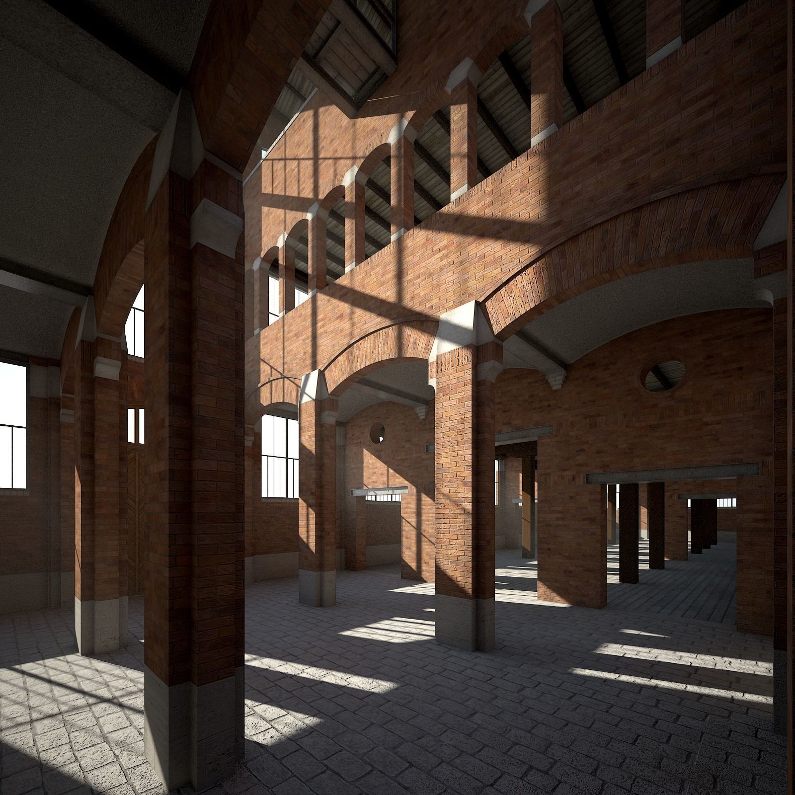 Old Factory 3D model_2