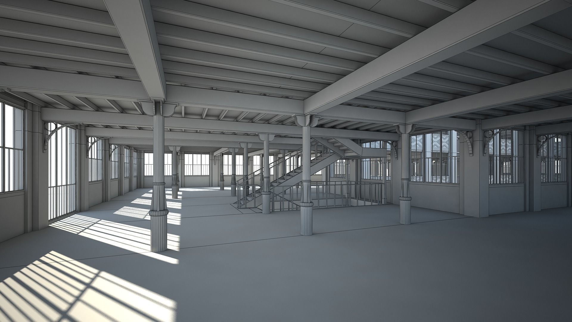 Old Factory 3D model_33