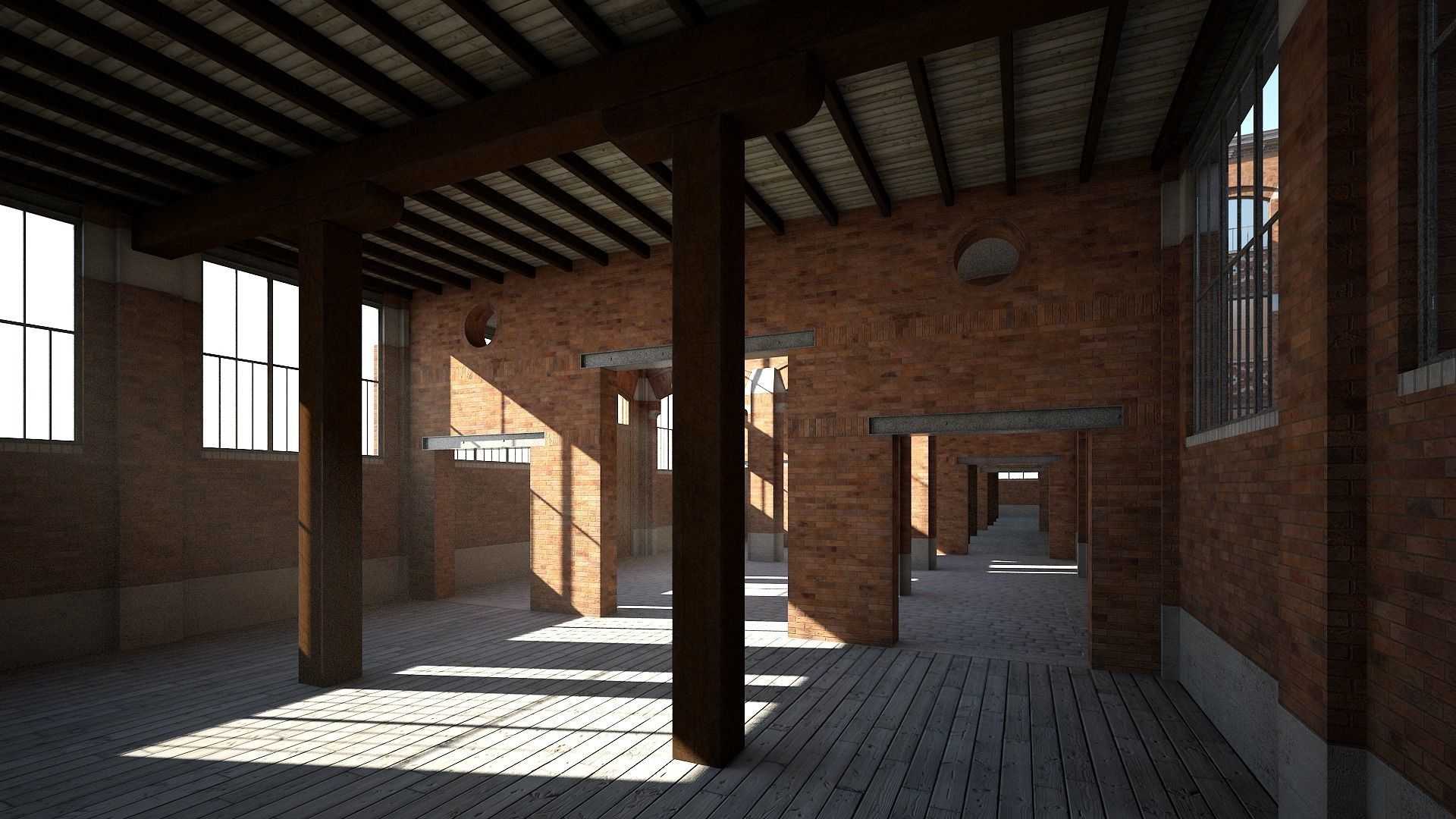 Old Factory 3D model_5