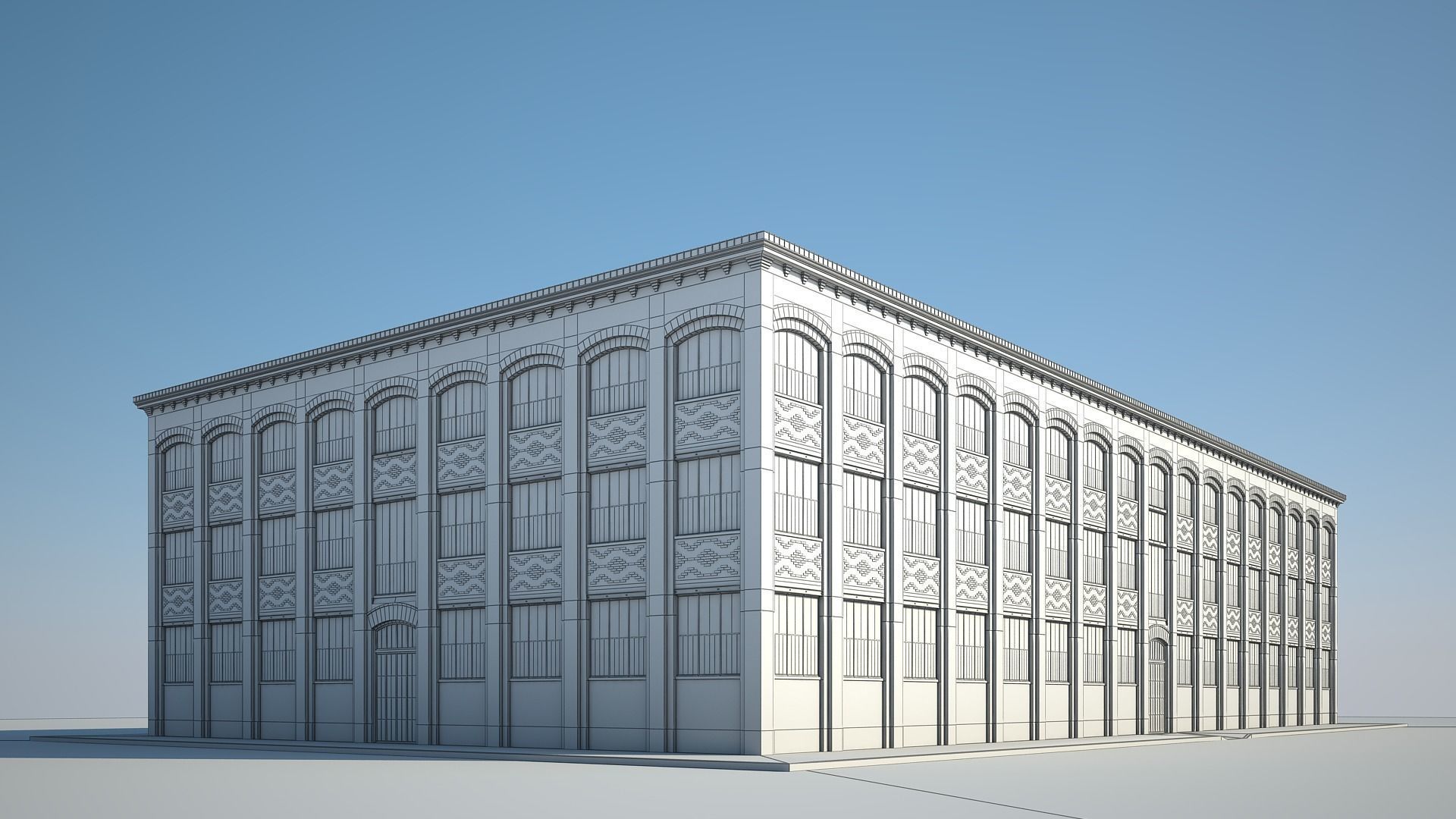 Old Factory 3D model_38