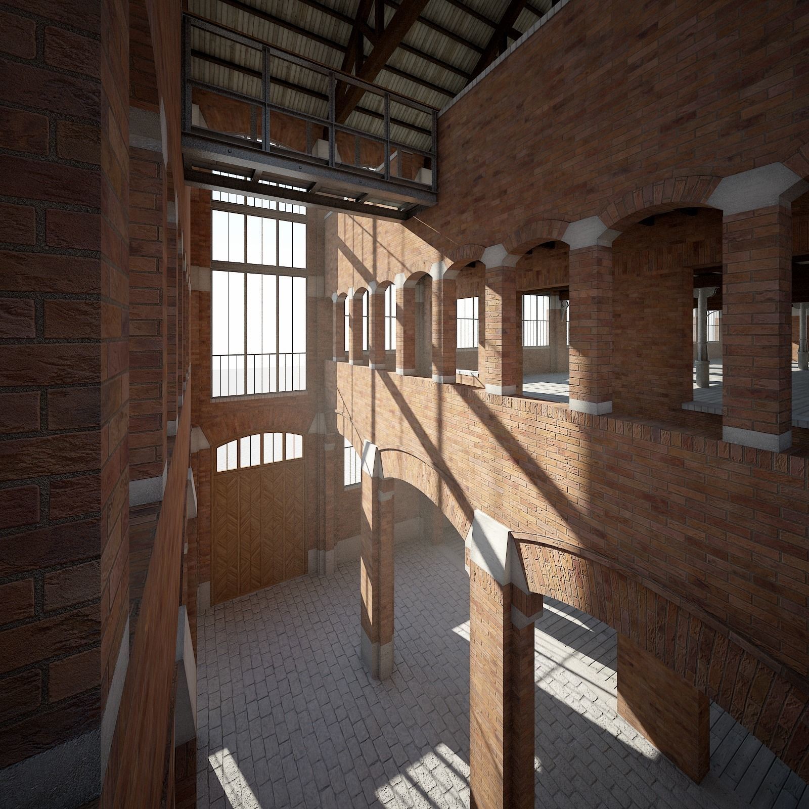 Old Factory 3D model_11