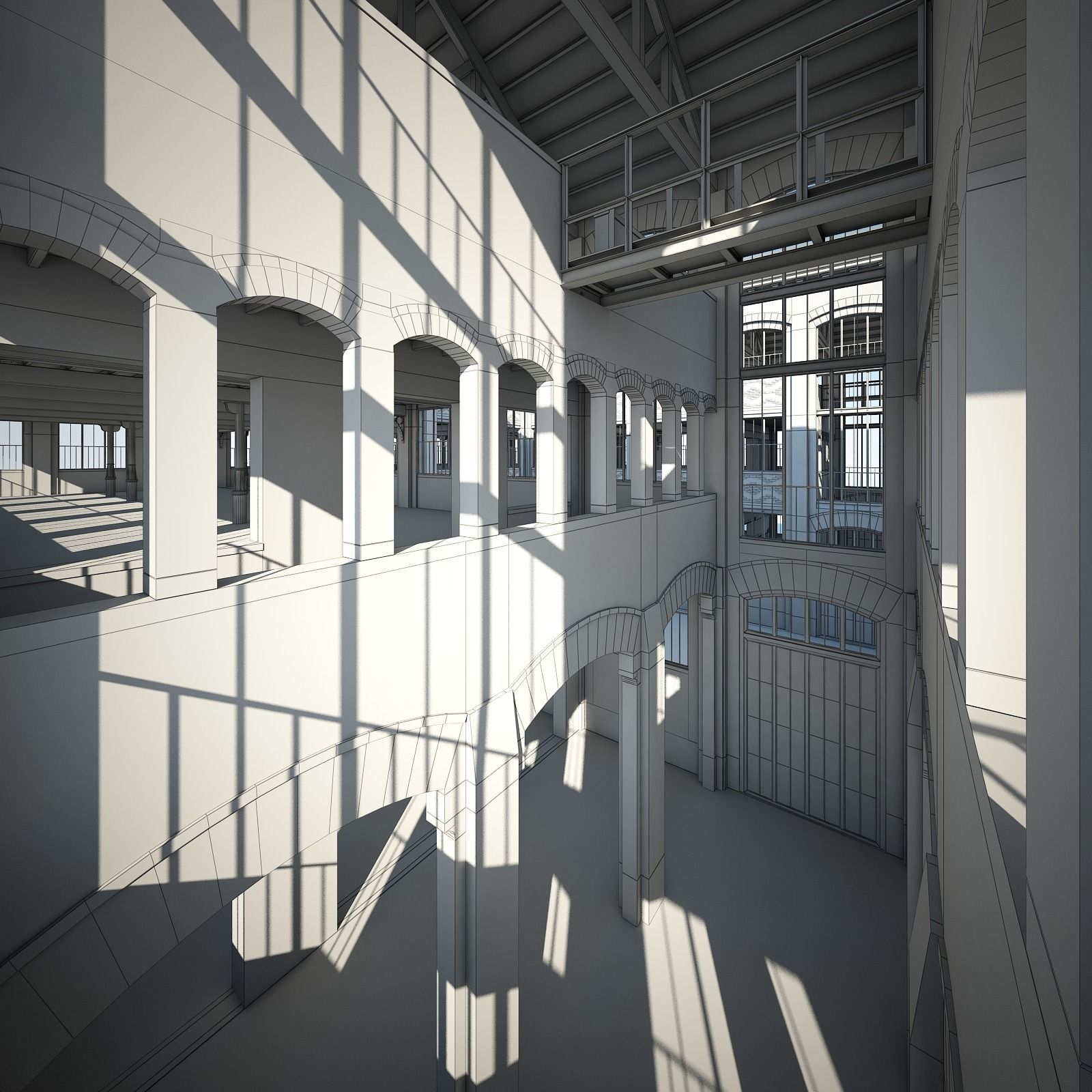 Old Factory 3D model_32