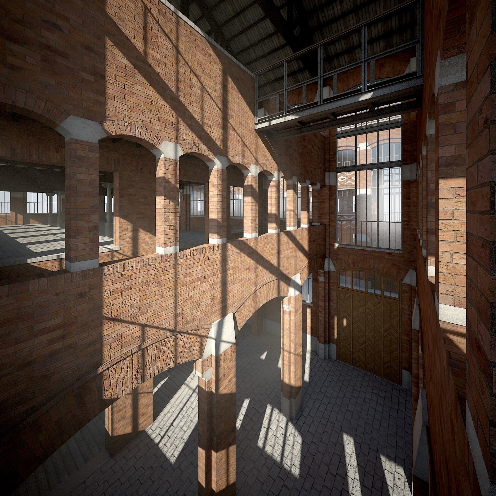 Old Factory 3D model_12