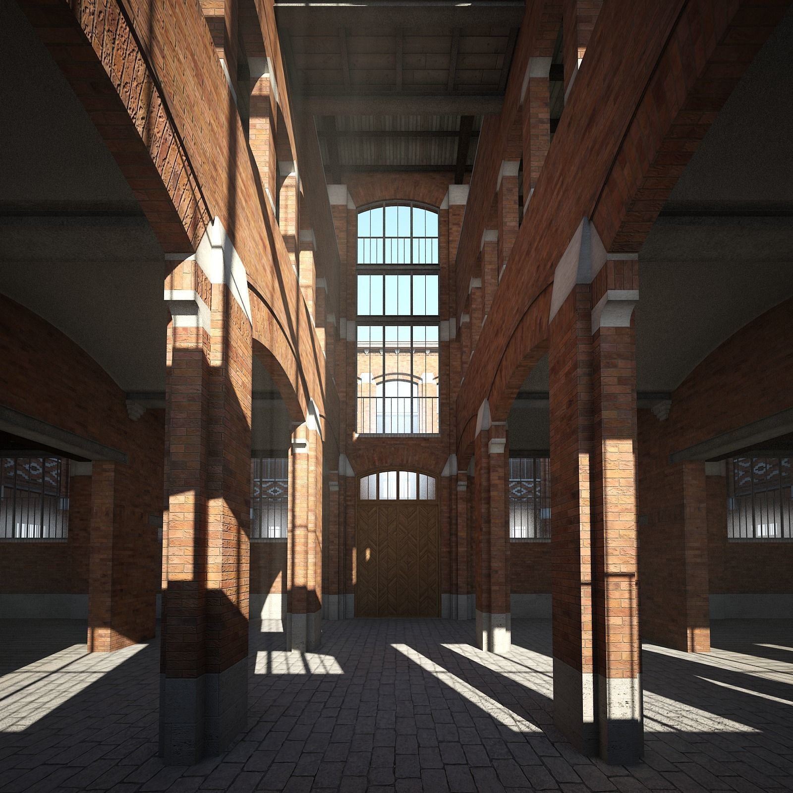 Old Factory 3D model_3