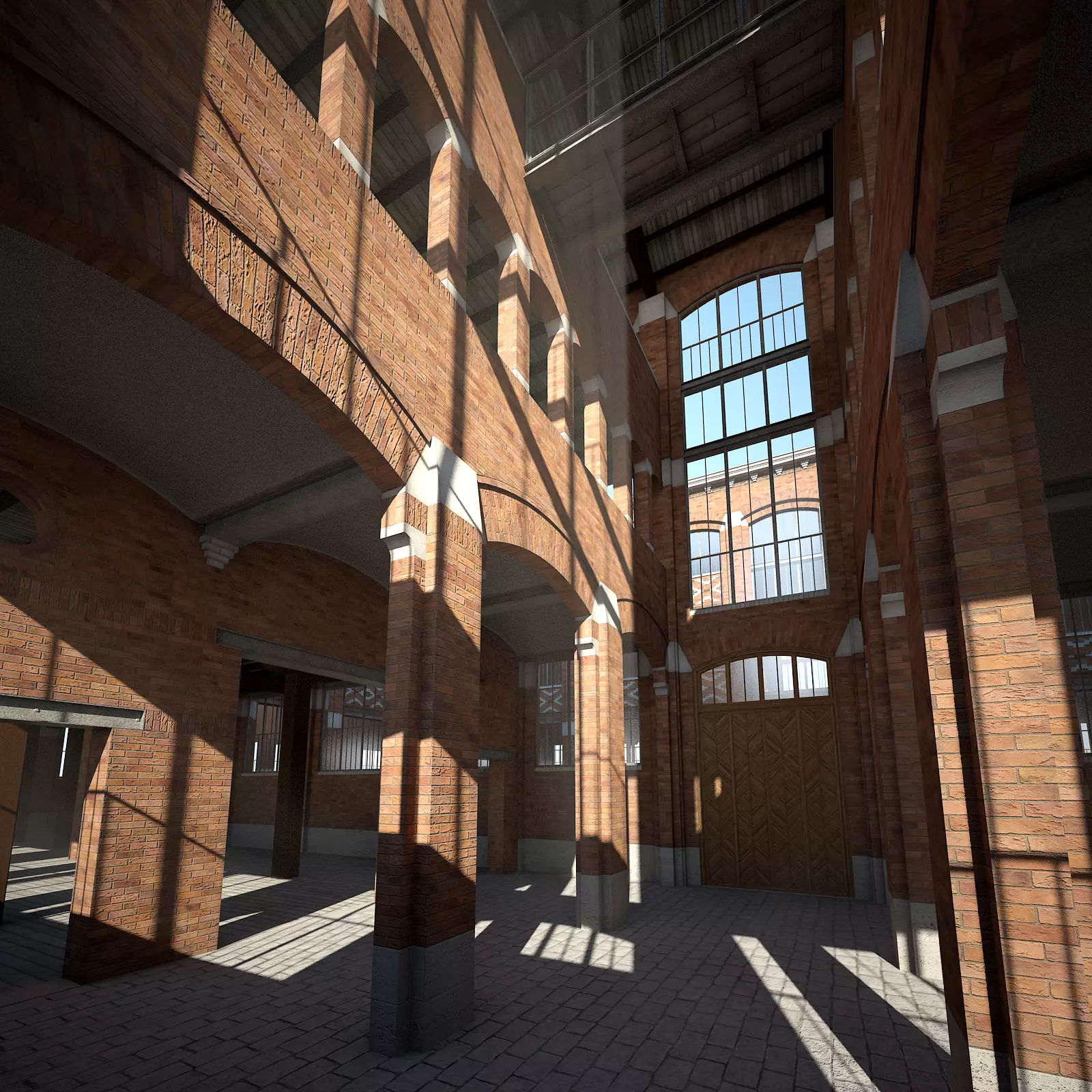 Old Factory 3D model_0