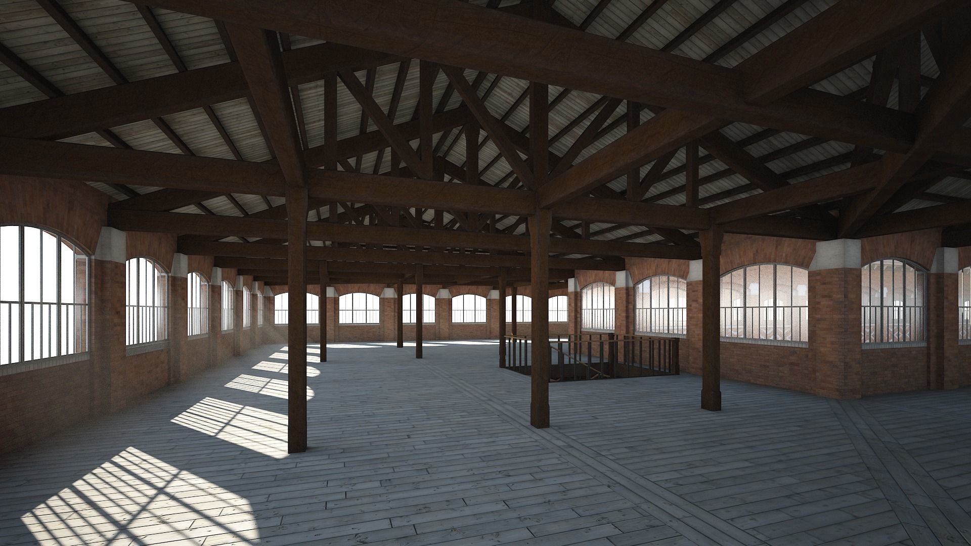 Old Factory 3D model_14