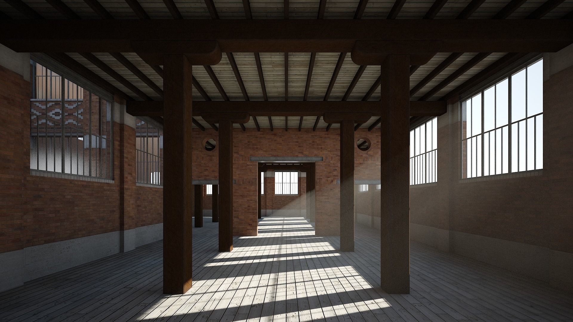 Old Factory 3D model_6