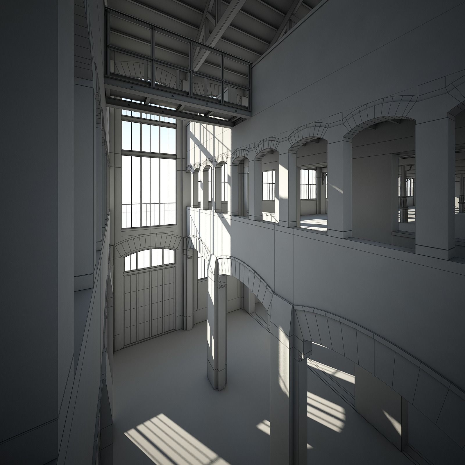 Old Factory 3D model_31