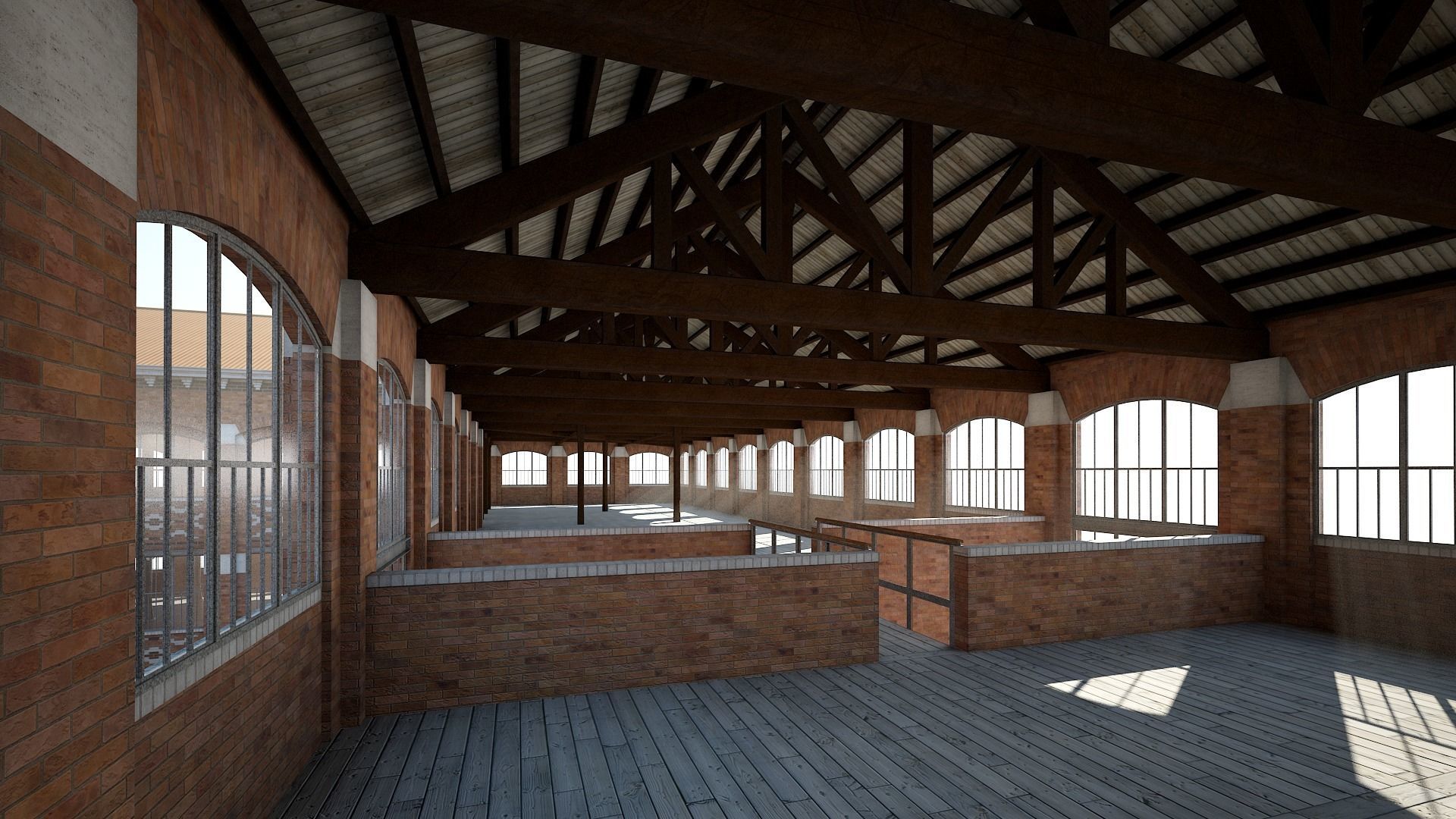 Old Factory 3D model_15