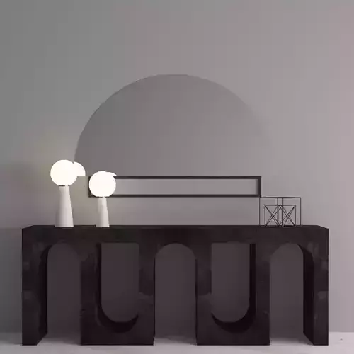 console table with mirror