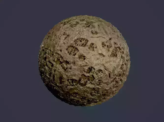 Mud Dirt Foot Print Ground Terrain Seamless PBR Texture