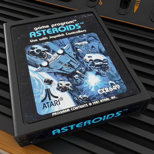 Atari Cartridge Low-poly 3D model