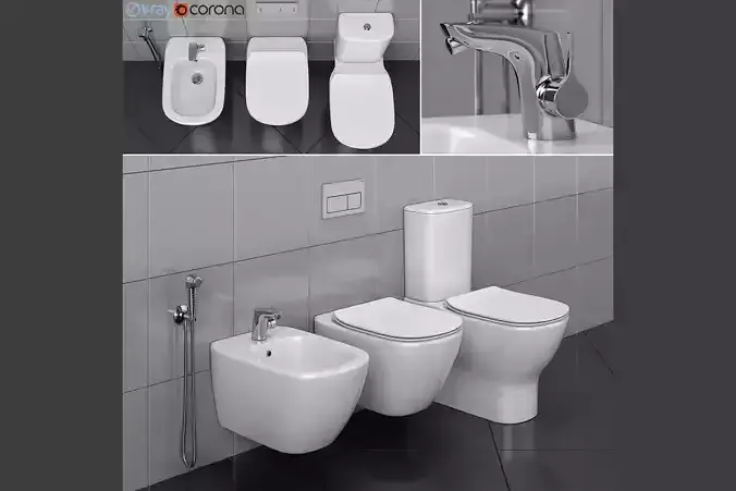 WC Ideal TESI 2 3D model